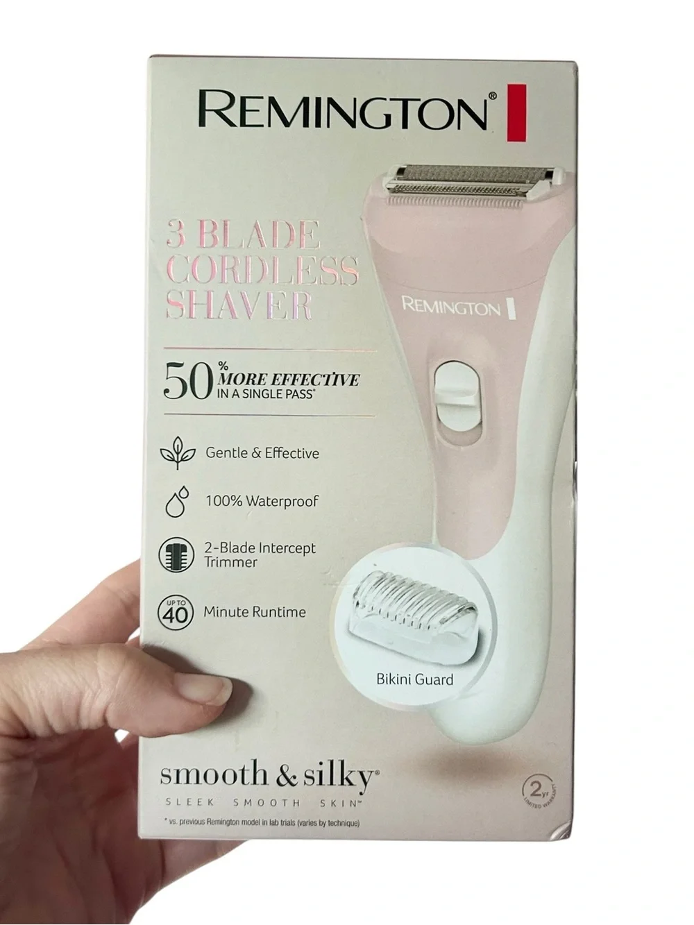 NEW Remington Smooth & Silky 3 Blade Cordless Shaver WDF4821US Waterproof